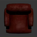 Crimson Red Office Chair With Tufted Diamond Pattern Gold Accented Armrests And Wheeled Metal Base