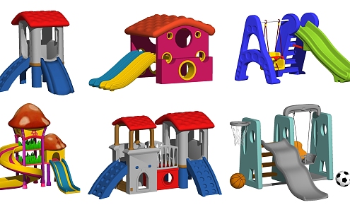 Modern Amusement Equipment Children's Slide Entertainment Equipment Facilities Equipment 3d model