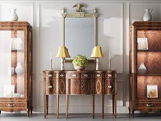 European-style Decorative Cabinet Combination 3d model