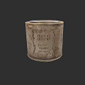 Vintage Metal Sugar Container With Finest Quality Label And Classic Design