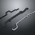 Different Types Of Industrial Pipe Fittings In Black White And Gray Colors