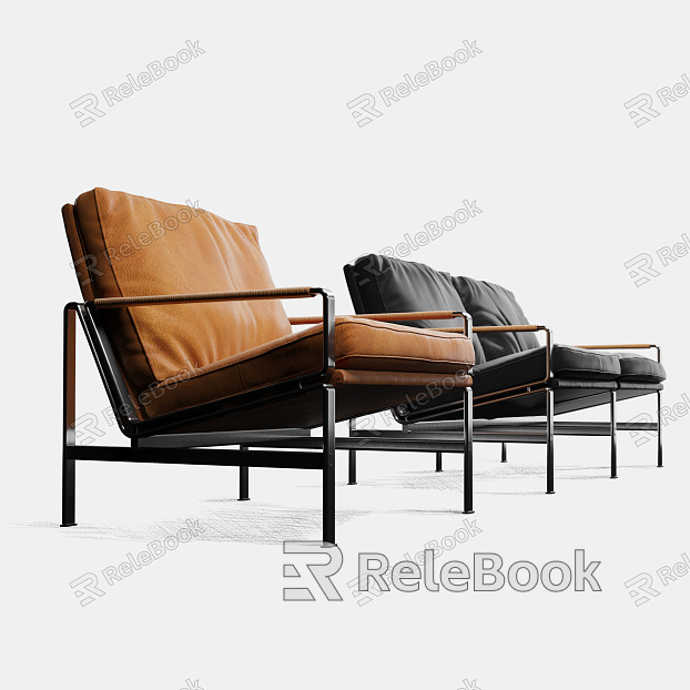 Modern Recliner Metal Lounge Chair Single Sofa model