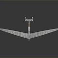 Advanced Solar Powered Unmanned Aerospace Vehicle With Long Wing Design For Space Exploration