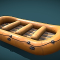 Drifting Boat Kayak Inflatable Boat 3d model