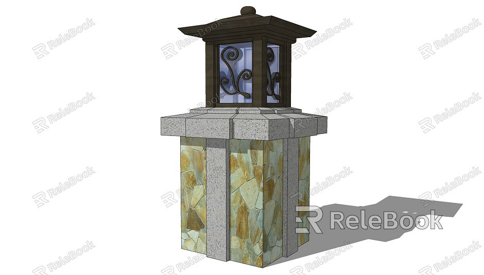 Modern lawn lamp landscape lamp low lamp lantern floor lamp garden lamp model