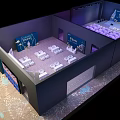 2024 Huawei Fan Festival Event Venue With White Seats And Blue Backdrop Design