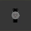 Elegant Leather Strap Wristwatch With Silver Dial And Minimalist Design For Stylish Fashion Accessory