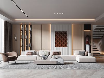 modern living room model