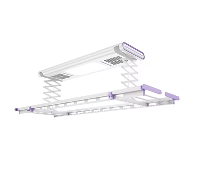 Electric Clothes Drying Rack With Retractable Design LED Lights And UV Sterilization 3d model