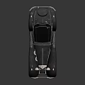 Elegant Vintage Classic Car With Curved Body Chrome Details And White Wall Tires
