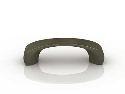 Sleek Curved Metal Handle For Modern Cabinet And Drawer Applications 3d model