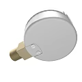 Accurate Industrial Pressure Gauge With Brass Connection And Red Pointer Dial