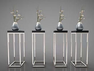 New Chinese-style Flower Furniture 3d model