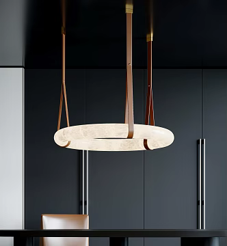 Modern Chandelier Ring Chandelier Belt Chandelier Restaurant Chandelier Round Chandelier 3d model