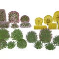 Various Colorful Garden Bushes With Different Shapes And Sizes For Landscaping