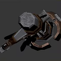 Traditional Martial Arts Weapon With Metal Shaft And Wooden Handle Design Details