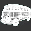 Classic Volkswagen Red And White Vintage Van With Retro Exterior Design