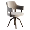 Modern Velvet Upholstered Dining Chairs With Brown Gray Green Colors And Wooden Legs