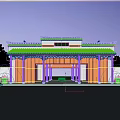 Ancient Chinese Architecture With Reflecting Pool Traditional Roof And Natural Scenery