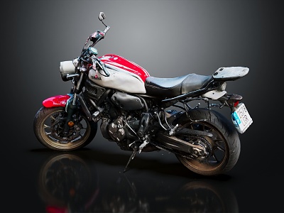 Modern Motorcycle Yamaha Motorcycle 3d model