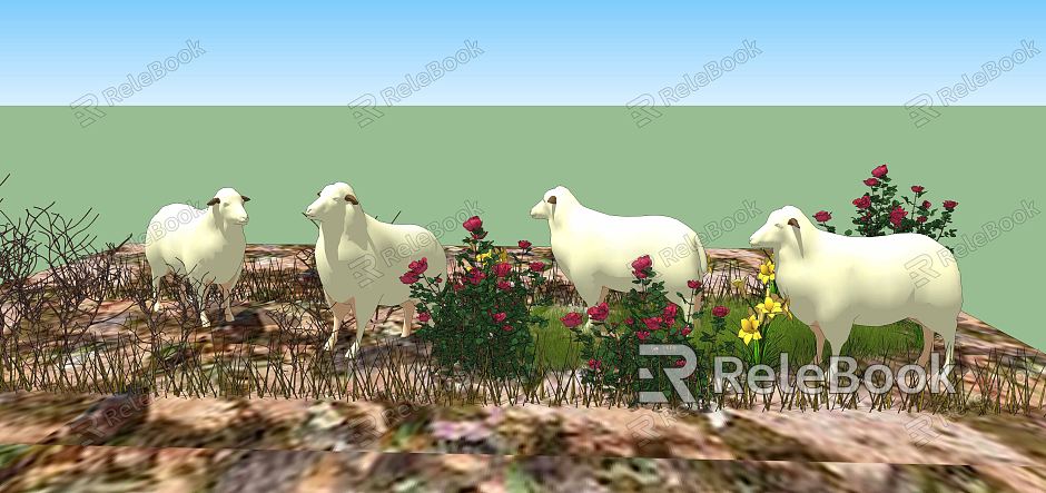 Modern sheep flock model