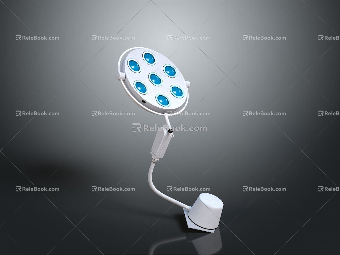 Lighting Surgical Table Lamp Lamps Lighting Fixtures Furniture Furniture Realistic 3d model