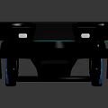 Advanced Modern Mobile Transport Box With Wheels And Flat Platform For Logistics Use 3d model
