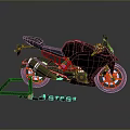 Sleek Black Sports Motorcycle With Orange Wheels Gray Seat And Modern Design