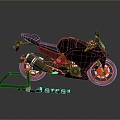 Motorcycle Two-wheeled Motorcycle Cross-country Motorcycle Road Race Motorcycle Motor Vehicle Transport 3d model