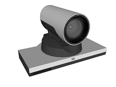 Professional Projection Monitoring Camera With Rotatable Lens And Stable Base Stand 3d model