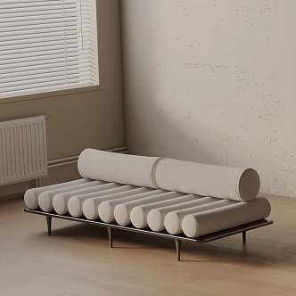 Modern shoe changing stool 3d model