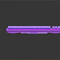 Purple Mechanical Keyboard With Backlit RGB Lighting And Sleek Modern Design