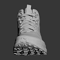 White High Top Sneakers With Lace Up Design Textured Sole And Clean Minimalist Style