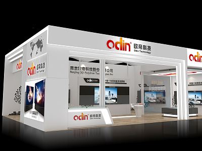 Modern Exhibition Hall Booth Exhibition Temporary Exhibition Expo model