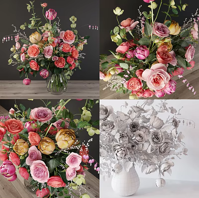 modern 3d model modern 3d model