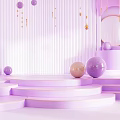 Still Life Display Stand E-commerce Products Booth E-commerce Meichen 3d model