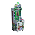 Fun Colorful Indoor Amusement Arcade Game Machine With Spinning Wheel And Coin Slot Design