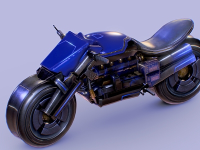 Futuristic Motorcycle Cyberpunk Motorcycle Sci-Fi Motorcycle model