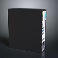 Modern Black Electronic Device Featuring Side Panel Labels And Connecting Ports