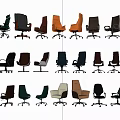 Various Stylish Office Chairs With Modern Designs Different Colors And Ergonomic Features