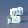 Colorful Daily Necessities Test Kit Packaging Boxes In Various Colors 3d model