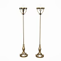 Ming-style ancient painting floor lamp 3d model