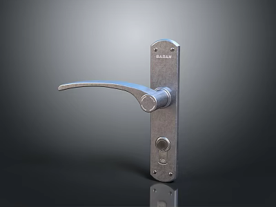 Durable Hardware Tools Door Handle With Metal Construction And Modern Design 3d model