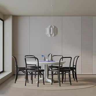 Modern table combination 3d model