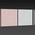 Modern Decorative Components With Geometric Shapes in Gray Pink and Beige Tones