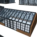Various Glass Room Designs With Different Roof Structures And Frame Styles 3d model