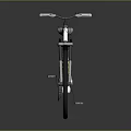 White City Bicycle with Black Rear Rack White Seat and Fenders for Urban Commuting