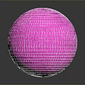 Purple Mirrored Sphere Decorative Furniture With Reflective Surface And Shiny Design