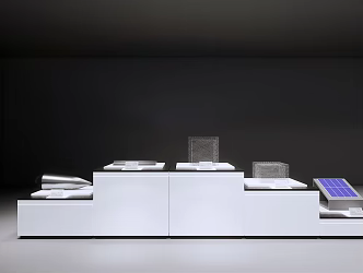 Modern Booth Technology Booth 3d model