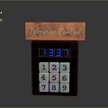 Password Keyboard Password Machine Keypad Mini Keyboard Numeric Input Keyboard Numeric Keyboard 3d model
